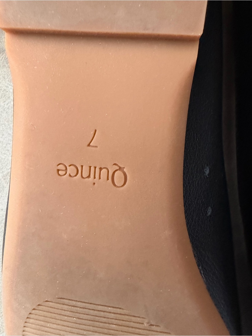 Quince Black Leather Slip-On Ballet Flats - Picture 7 of 7